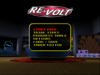 Re-Volt (USA) Title Screen